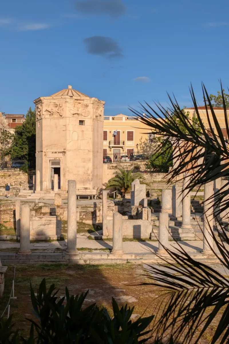 Turnul Vânturilor din Agora Romană — una dintre cele mai fotografiate structuri din Atena