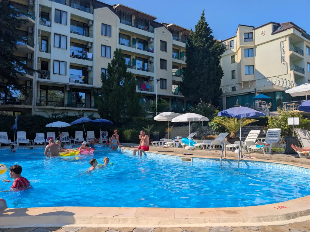 Piscina Hotelului Silver din Varna, Bulgaria