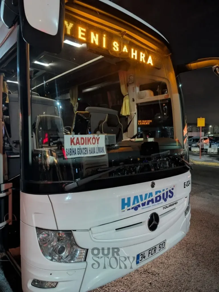 Havabus, transport de la Sabiha in Kadikoy