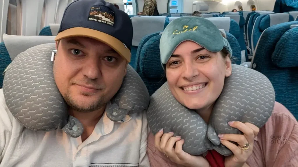 Relaxare pe durata zborului Oman-Thailanda