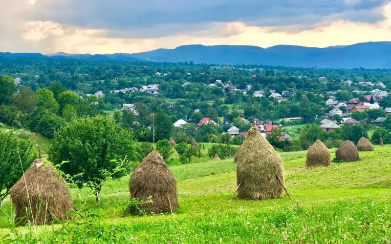 Breb din Maramureș — sat tradițional cu porți sculptate
