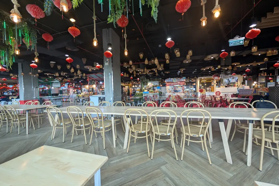 Zona de food de la Chatuchak Weekend Market, Bangkok