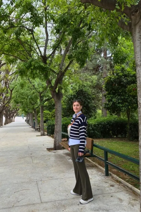 Claudia în Grădiniile Naționale din Atena