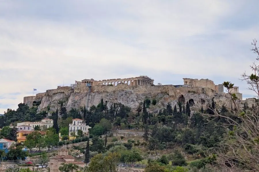 Postcard cu Acropola din Atena